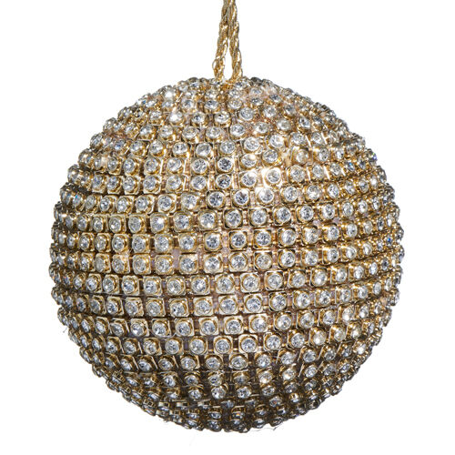 Gold Jeweled Ball - My Christmas