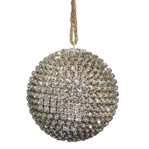 Gold Jeweled Ball - My Christmas