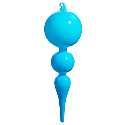 Bright Blue Finial - My Christmas