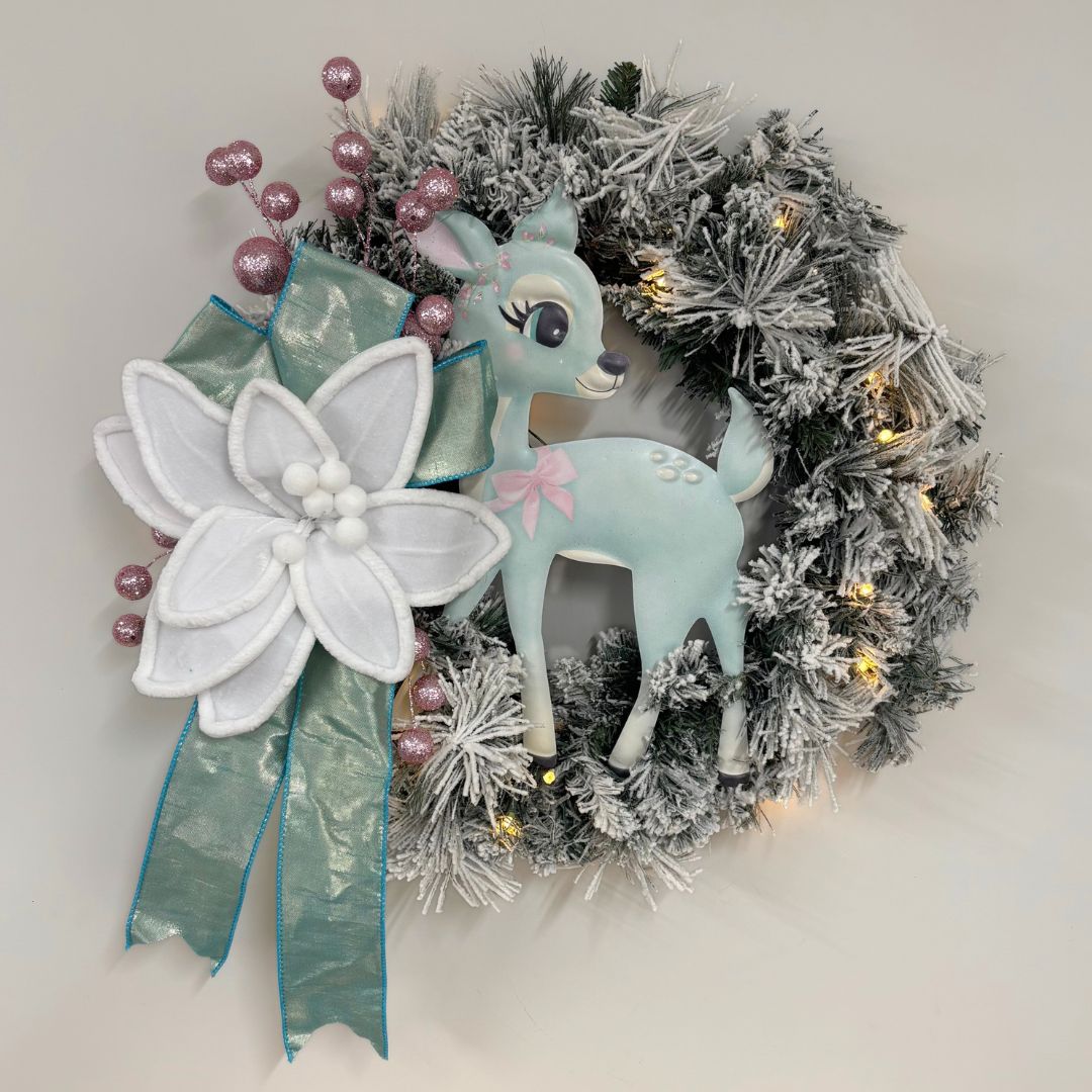 Blue Bambi Wreath - My Christmas