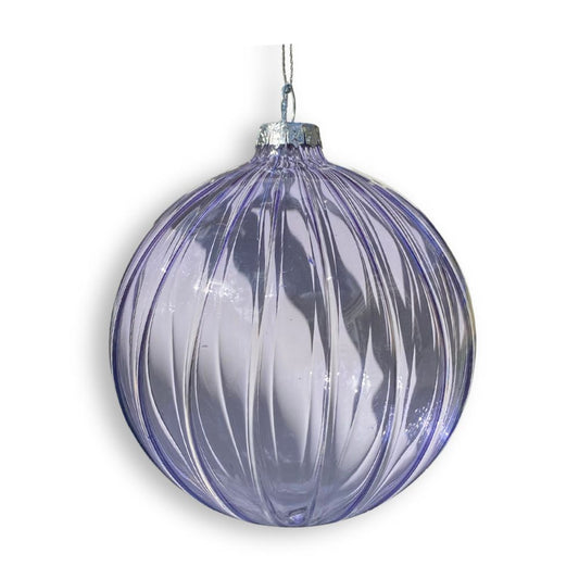 Transparent Lilac Glass Bauble