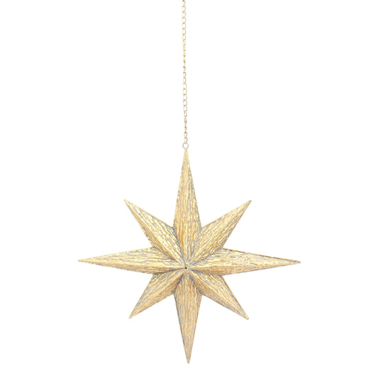 Antique Gold Moravian Star - Large - My Christmas
