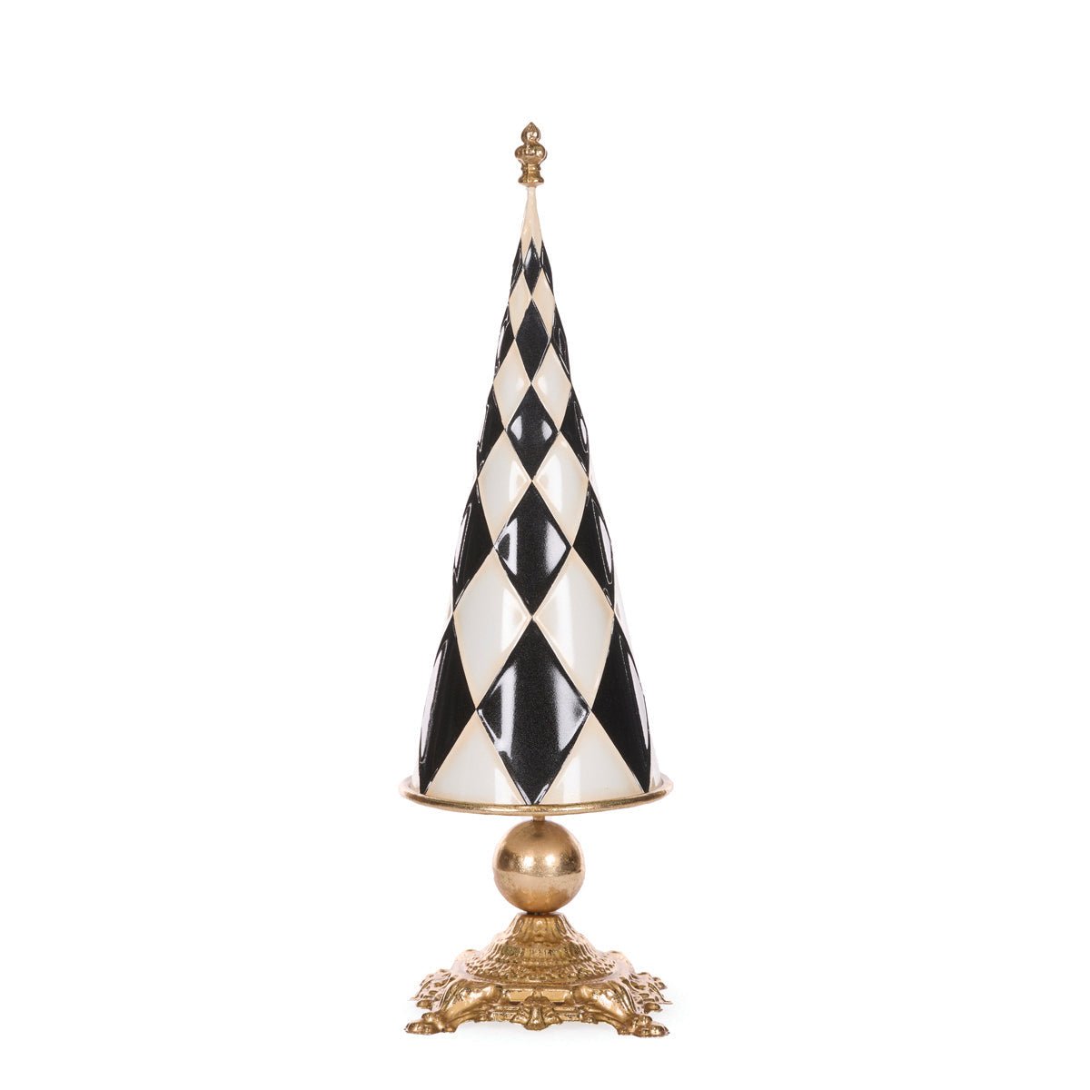 Black and Gold Harlequin Tree - 55.6cm - My Christmas