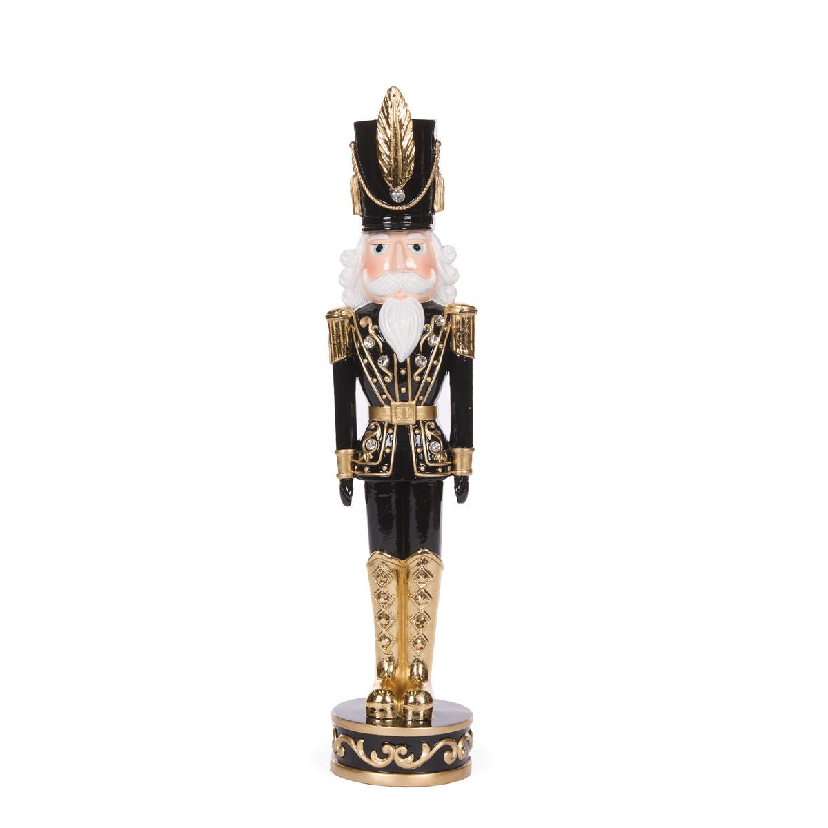 Black and Gold Jewel Nutcracker - 43cm - My Christmas