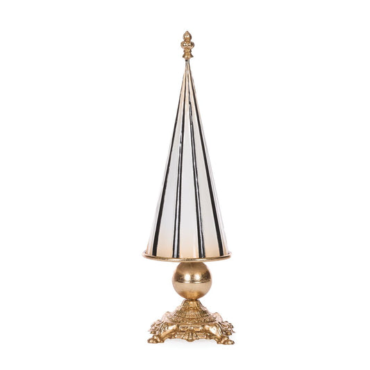Black and Gold Striped Tree - 44.2cm - My Christmas