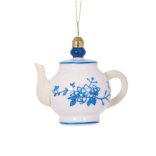 Blue and White Teapot Ornament - My Christmas