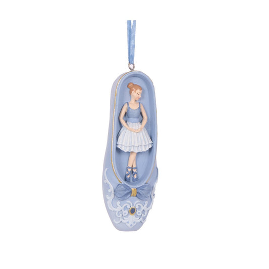 Blue Ballet Slipper Ornament - My Christmas