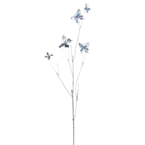 Blue Butterfly Branch - My Christmas