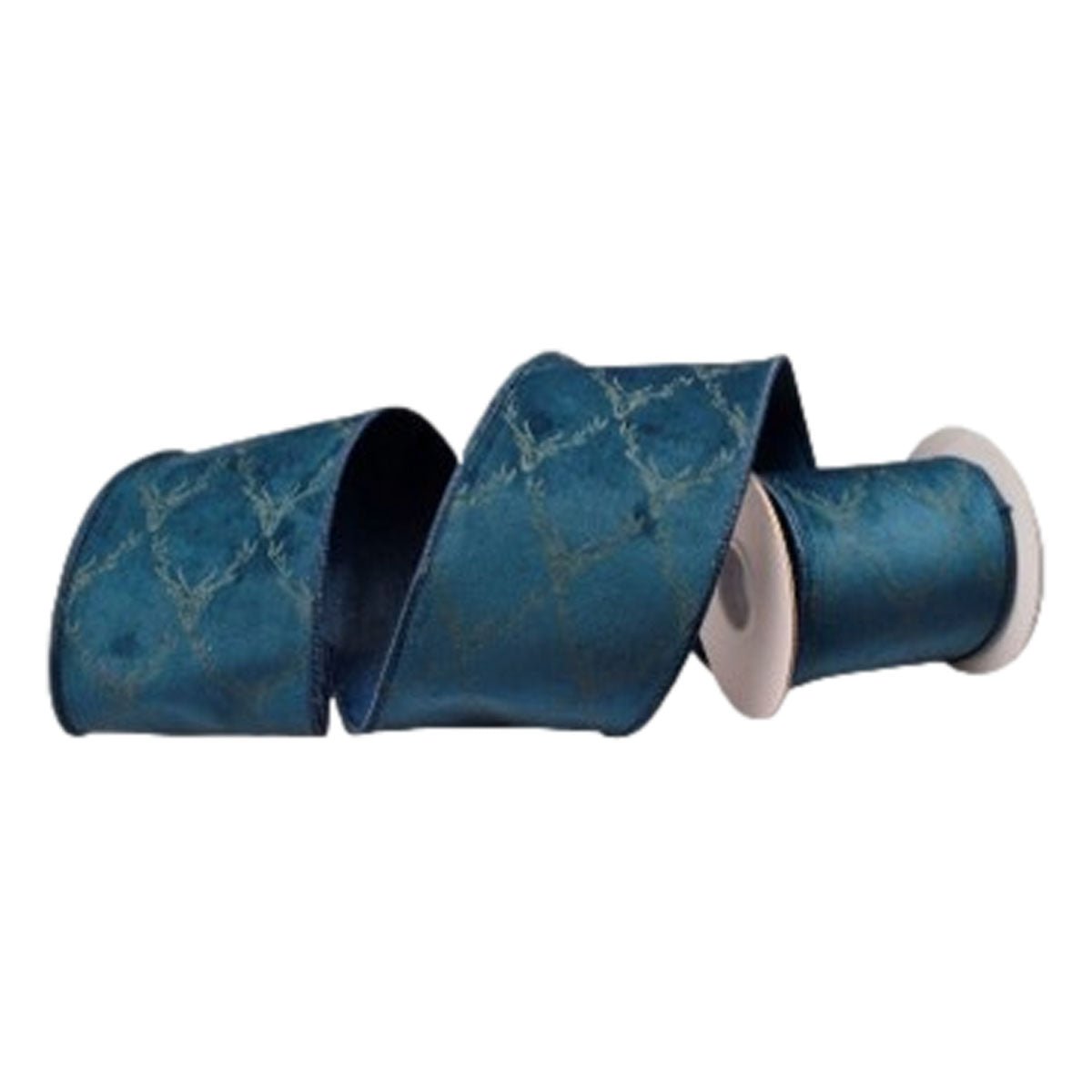 Blue Deer Ribbon - My Christmas
