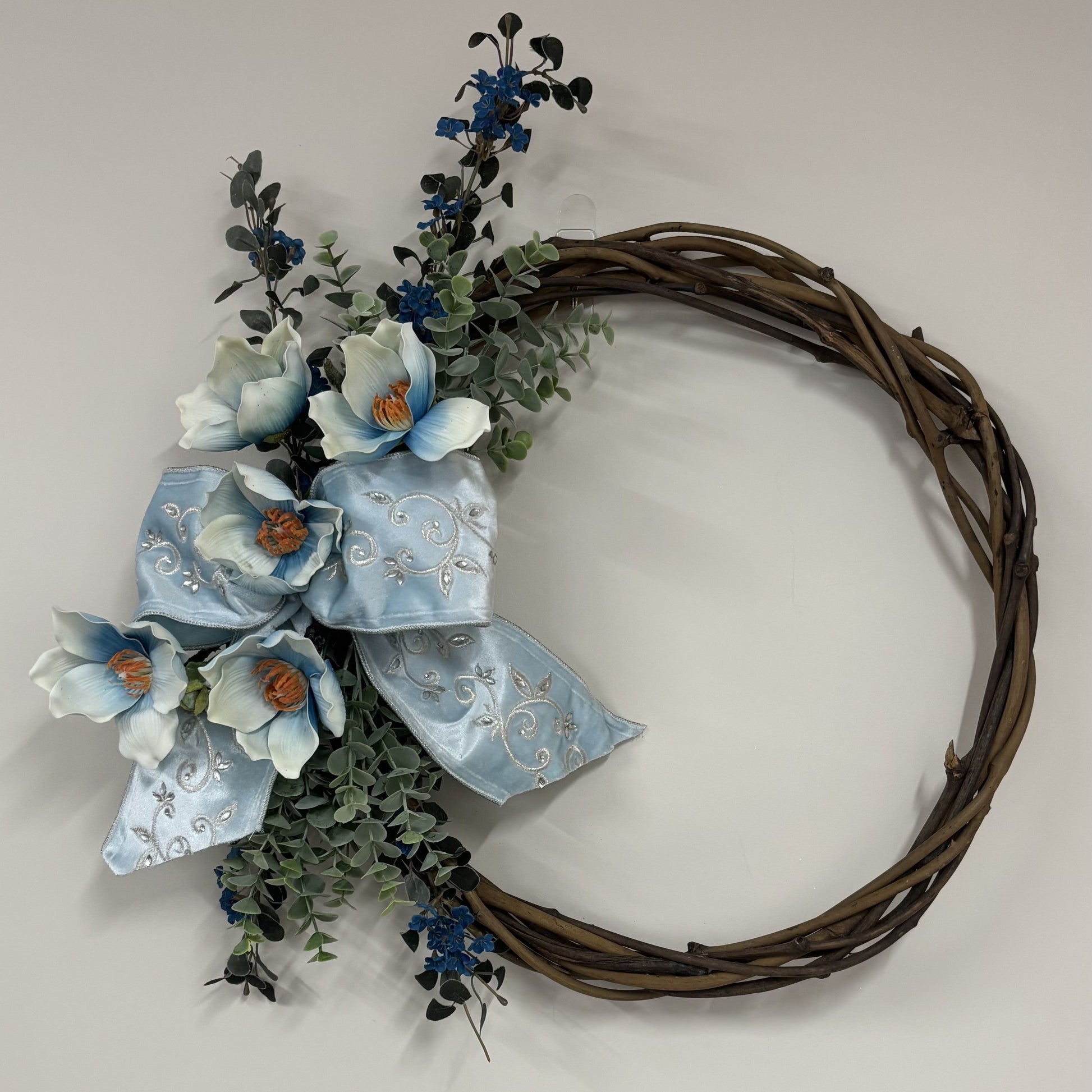 Blue Manolia Wreath - My Christmas