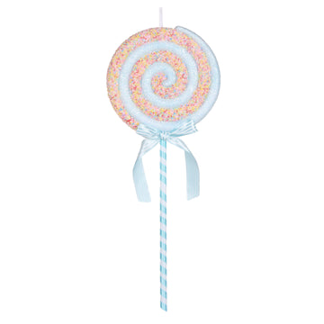 Blue Sprinkles Swirl Lollipop - My Christmas