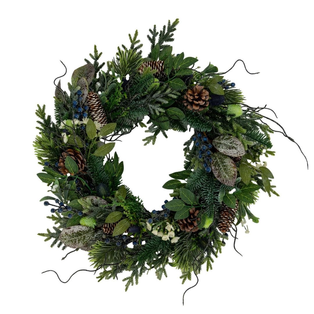 Blueberry Wild Wreath - My Christmas
