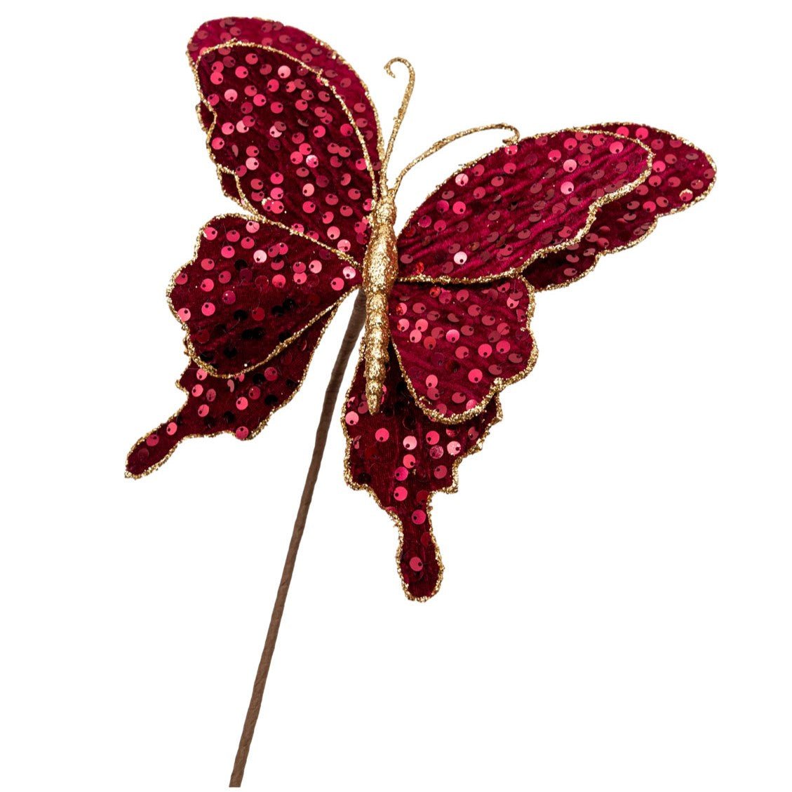 Burgundy Butterfly - My Christmas
