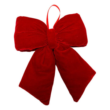 Burgundy Velvet Bow - My Christmas