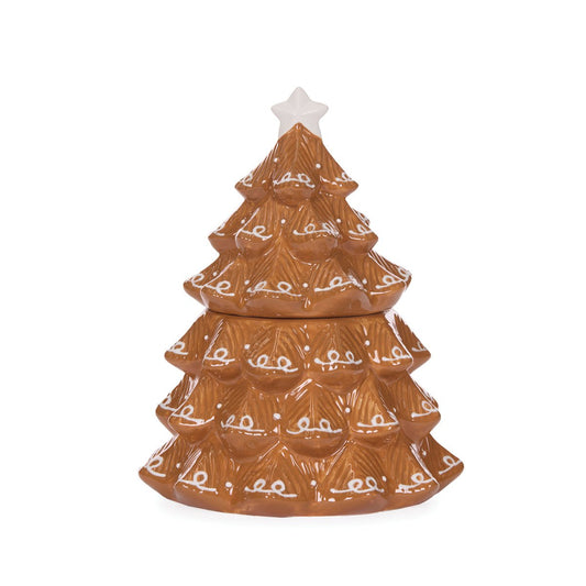 Ceramic Gingerbread Tree Cookie Jar - My Christmas