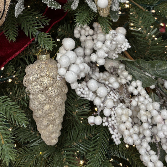 Champagne Glass Pinecone Ornament - My Christmas