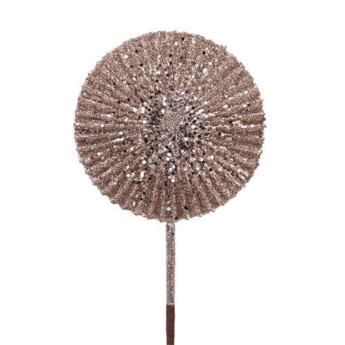 Champagne Glitter Fan Pick - My Christmas