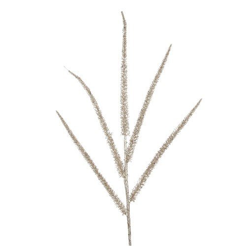 Champagne Glitter Fern Pick - My Christmas