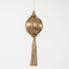 Champagne Silk Tassel Bauble - My Christmas