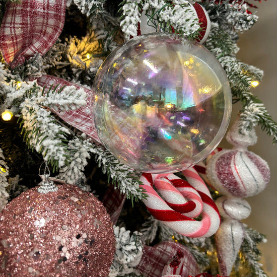 Clear Iridescent Bauble - Various Sizes - My Christmas