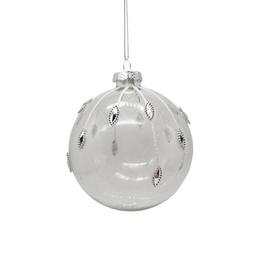 Clear Jewel Glass Bauble - My Christmas