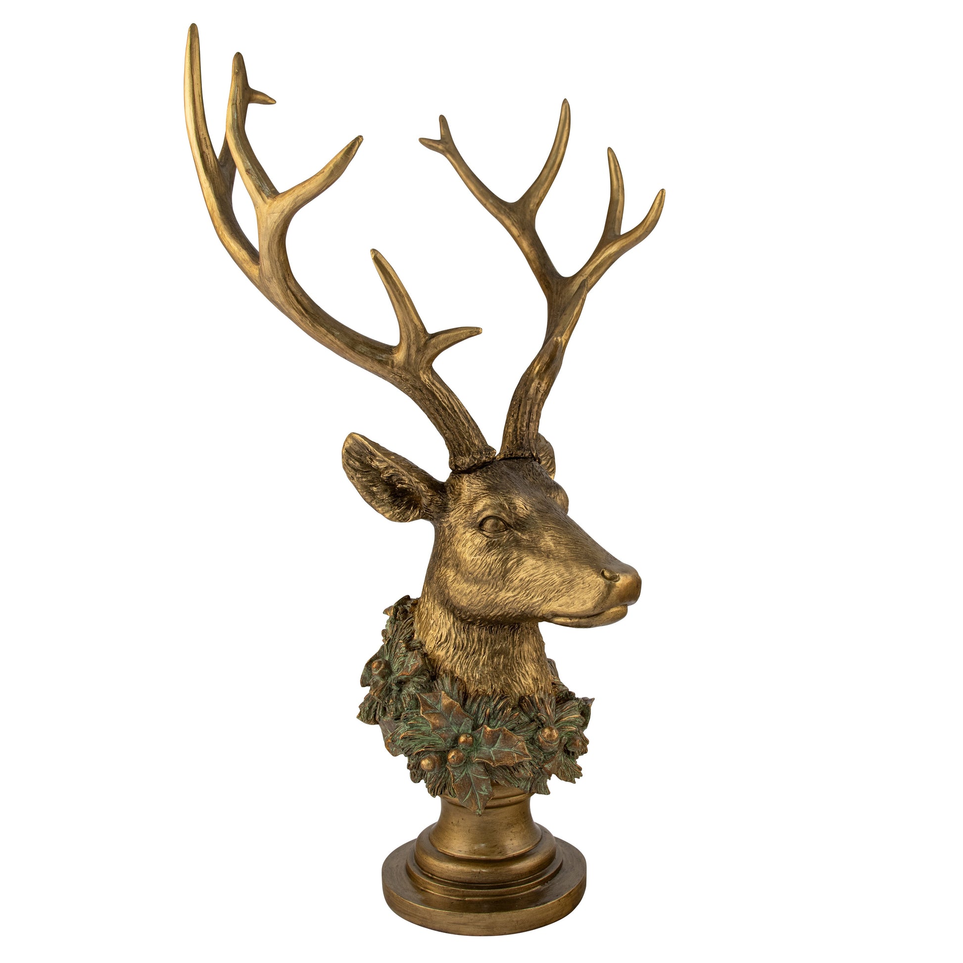 Copper Deer Head Stand - My Christmas