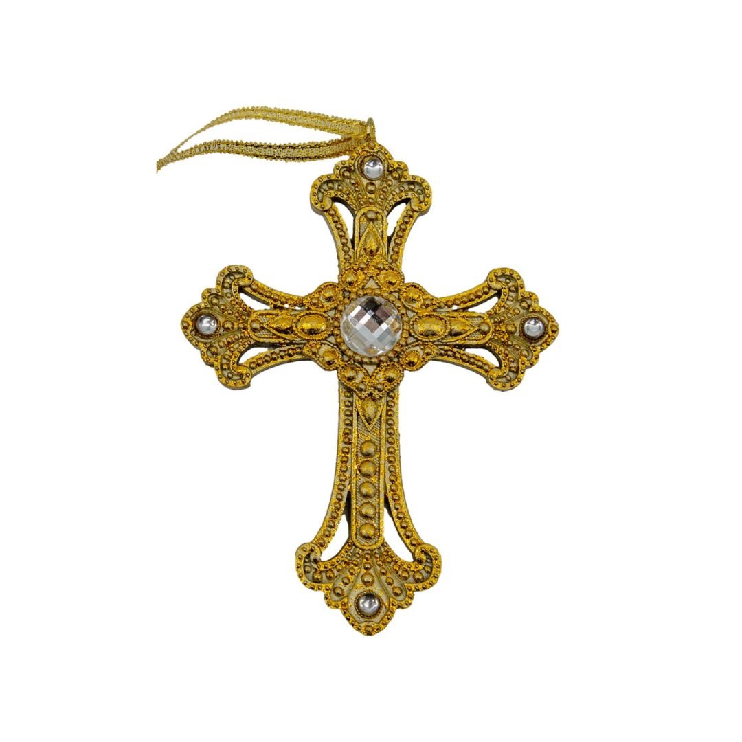 Cross Jewelled Ornament - My Christmas