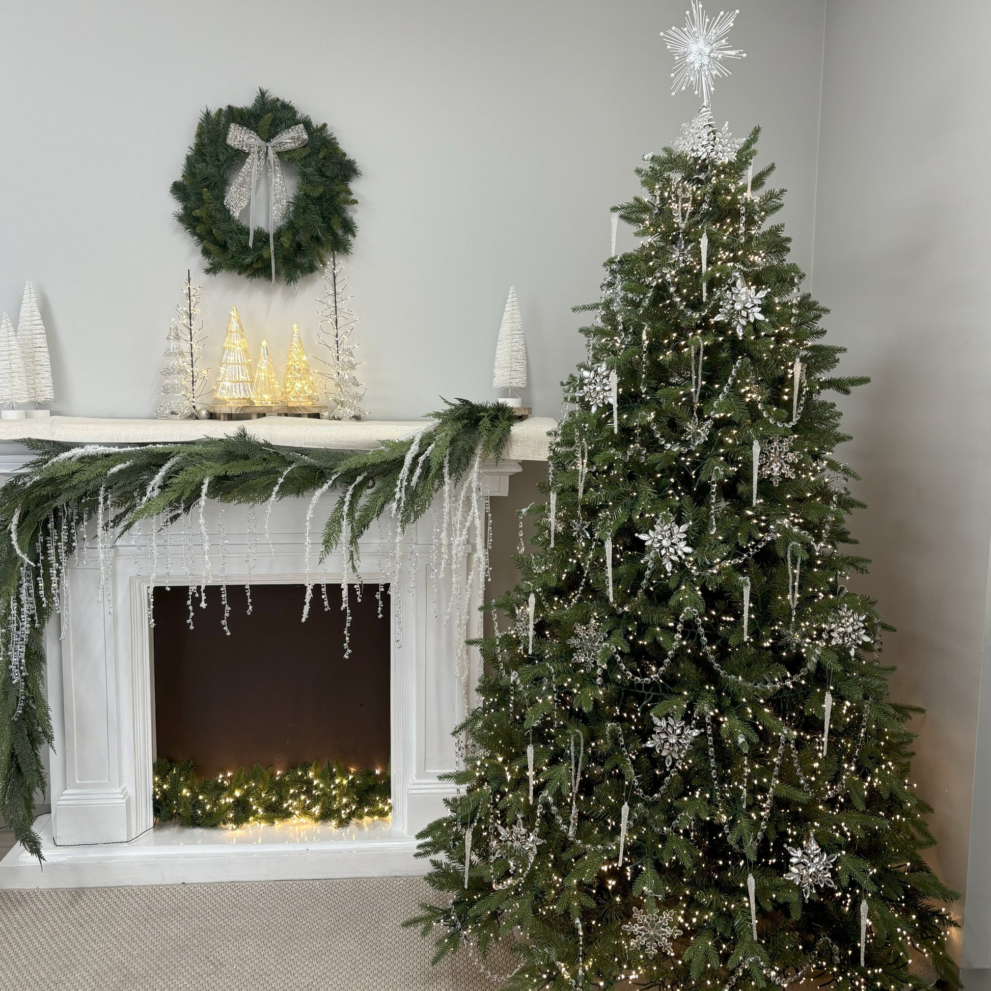 Crystal Snowflake Garland - My Christmas