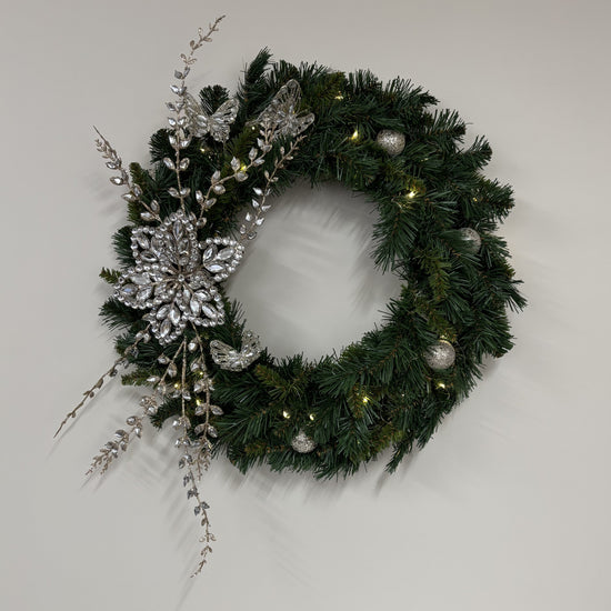 Crystal Splendour on Green Wreath - My Christmas