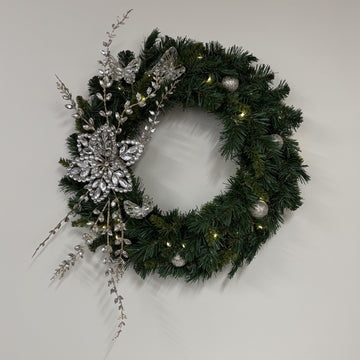 Crystal Splendour on Green Wreath - My Christmas