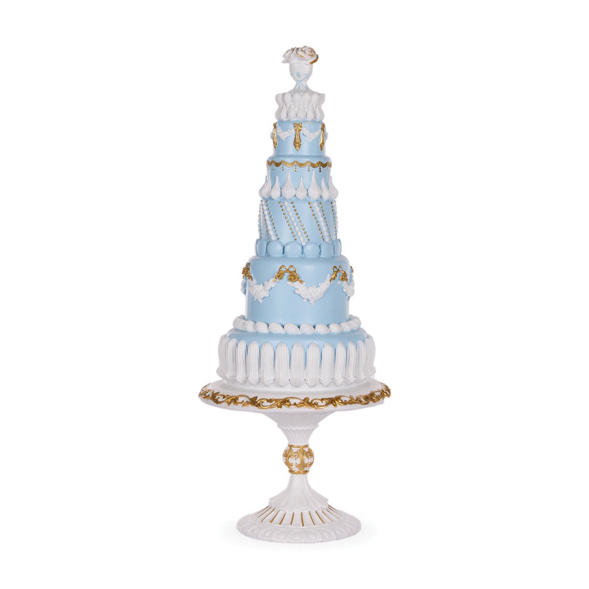 Elaborate Frosty Blue Cake - My Christmas