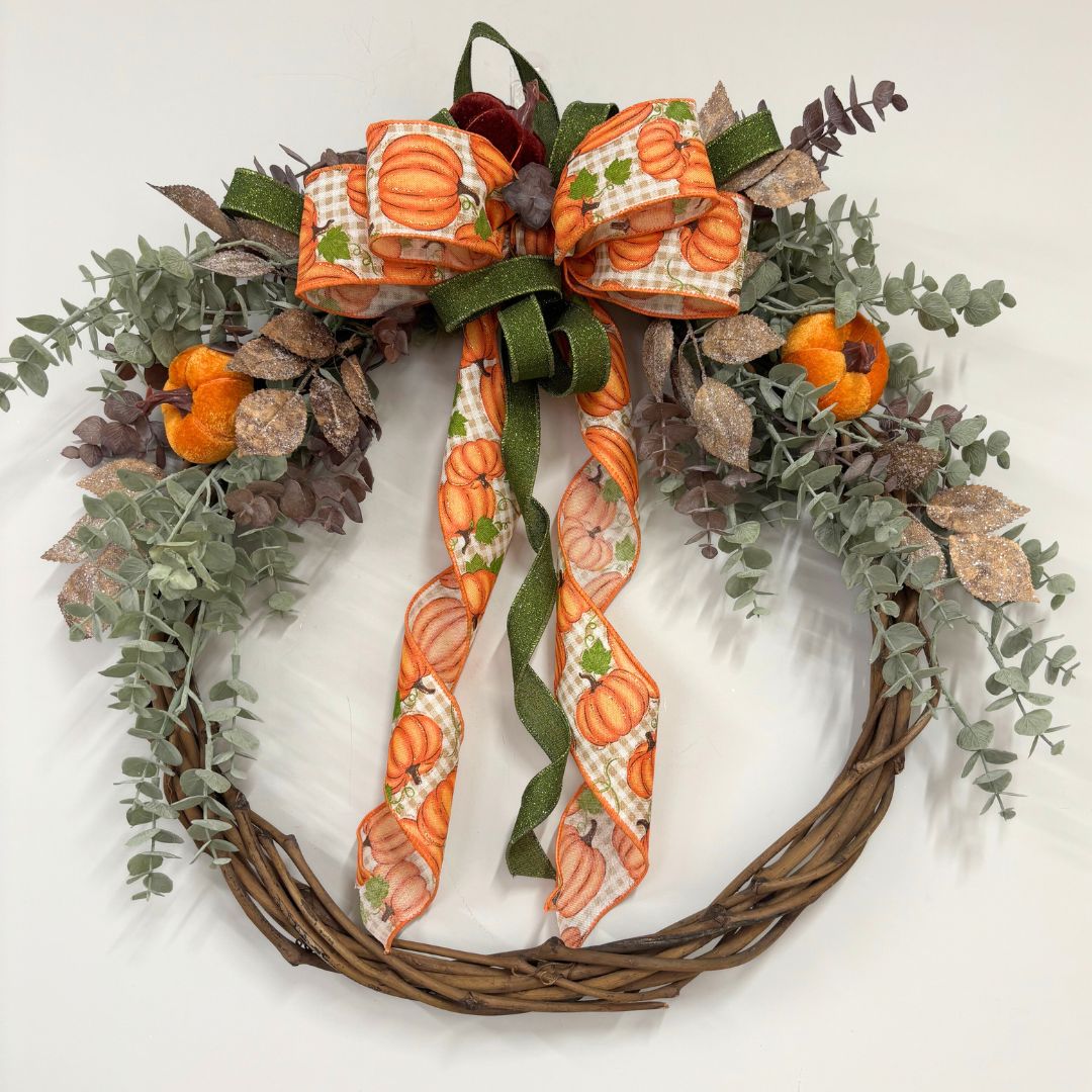 Fall Pumpkin Wreath - My Christmas