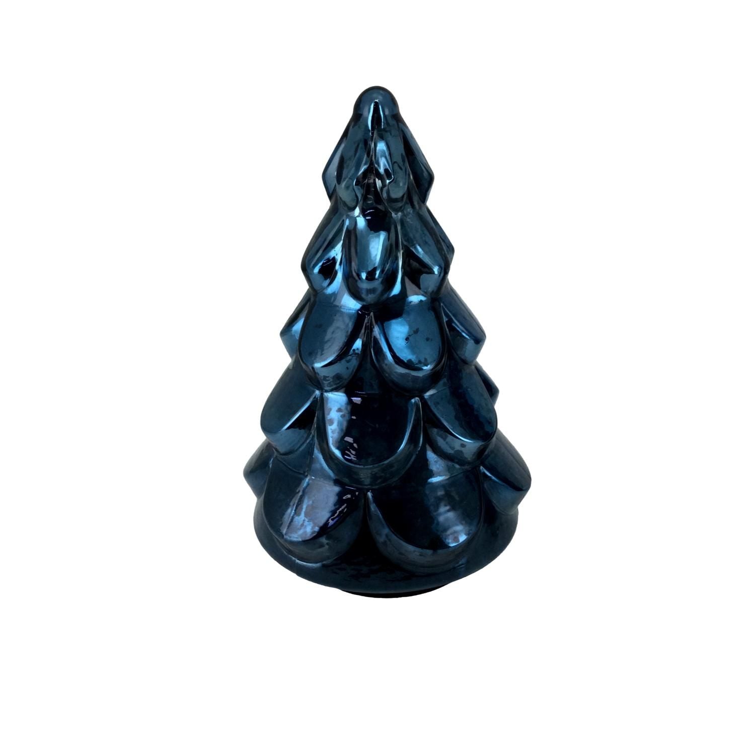 Glass Navy Tree - 27cm - My Christmas