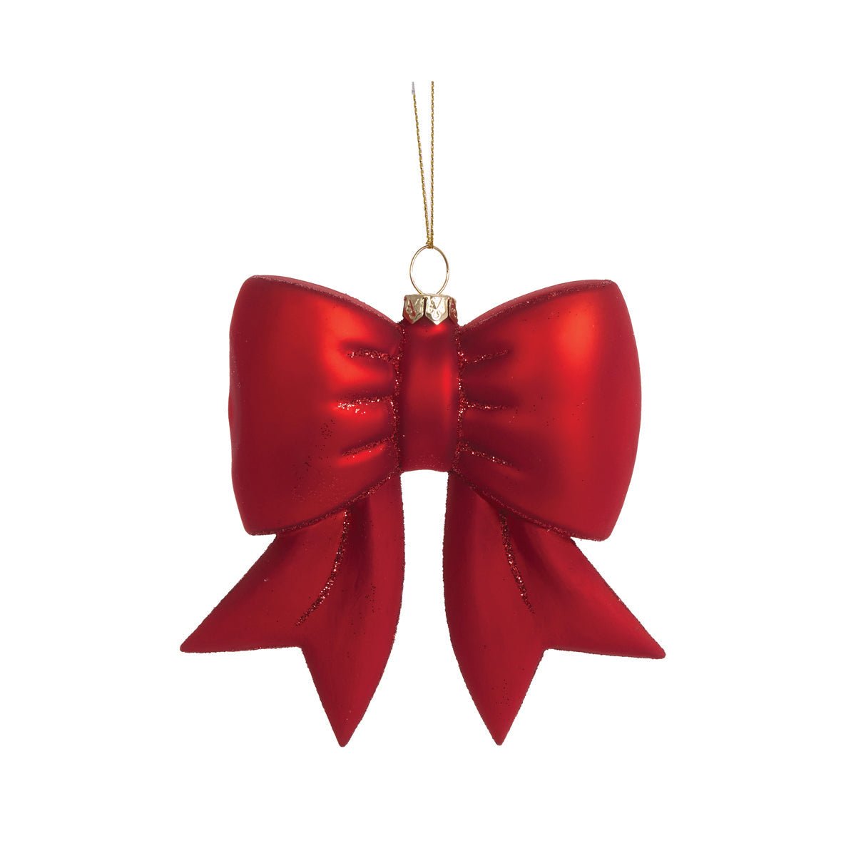 Glass Red Bow Ornament - My Christmas