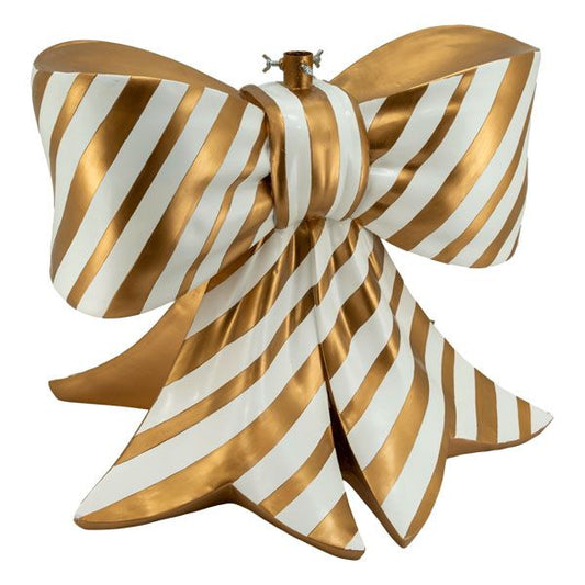 Gold and White Bow Tree Stand - My Christmas