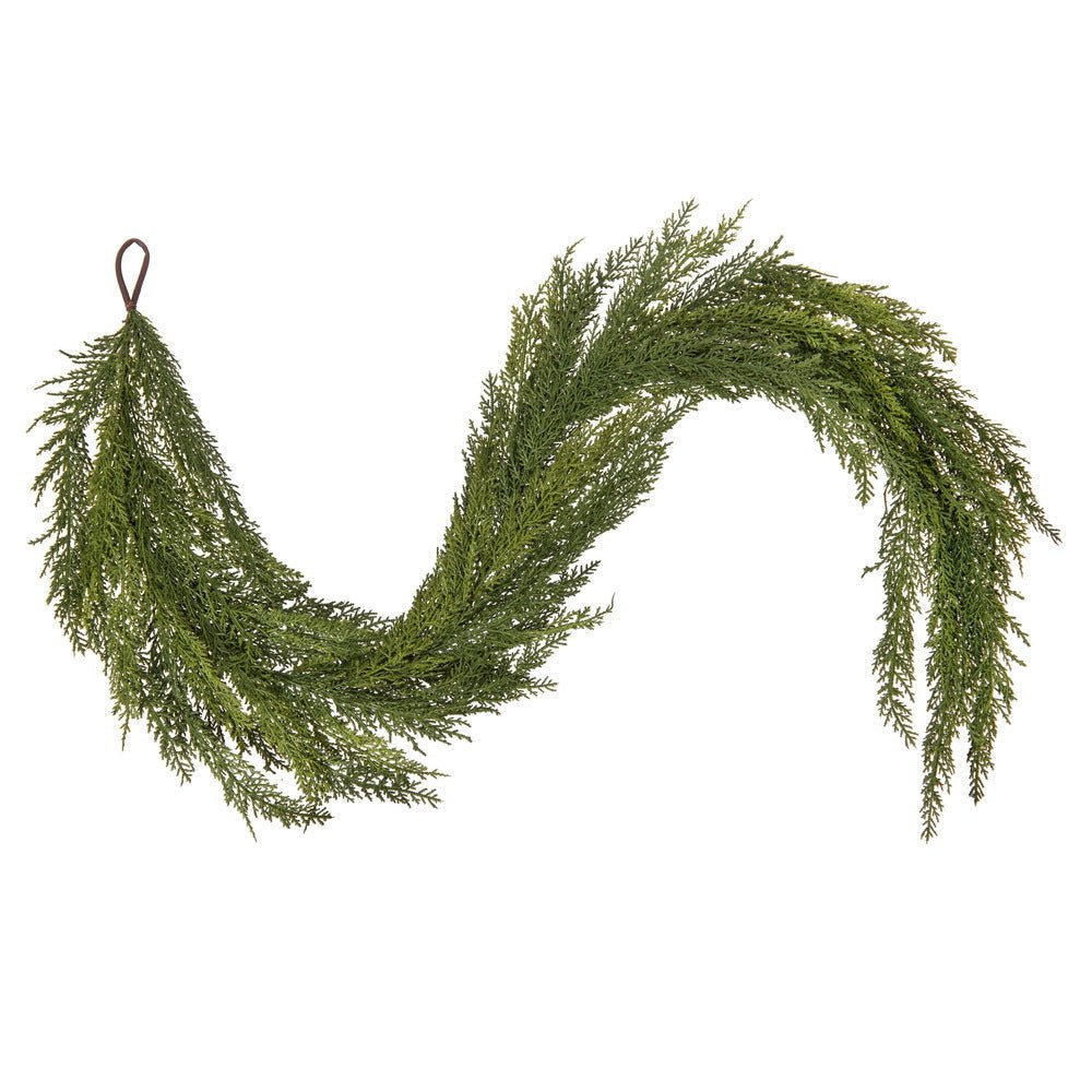 Green Cedar Garland - My Christmas