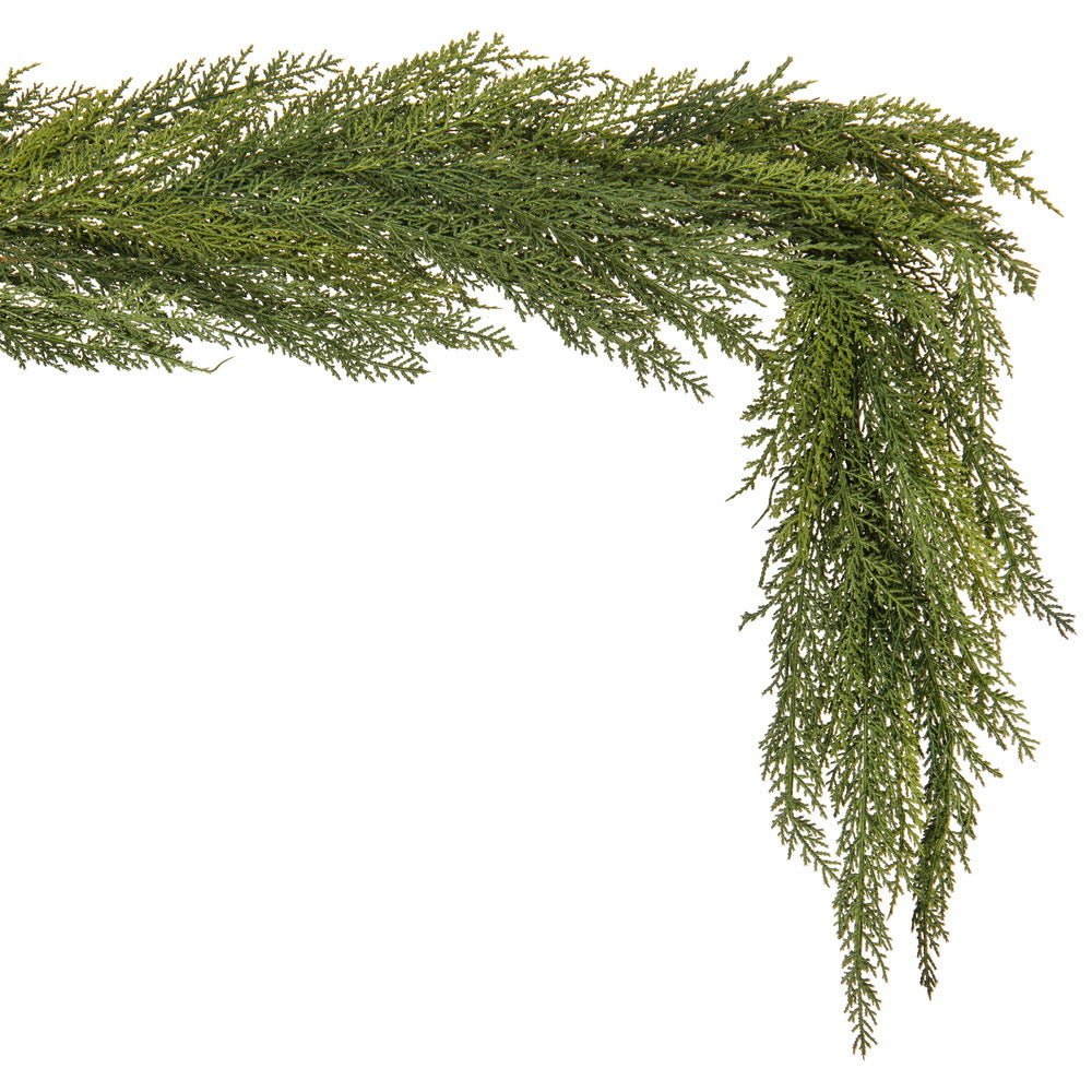 Green Cedar Garland - My Christmas
