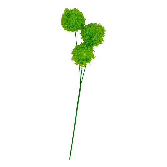 Green Fluffy Bauble Spray - My Christmas