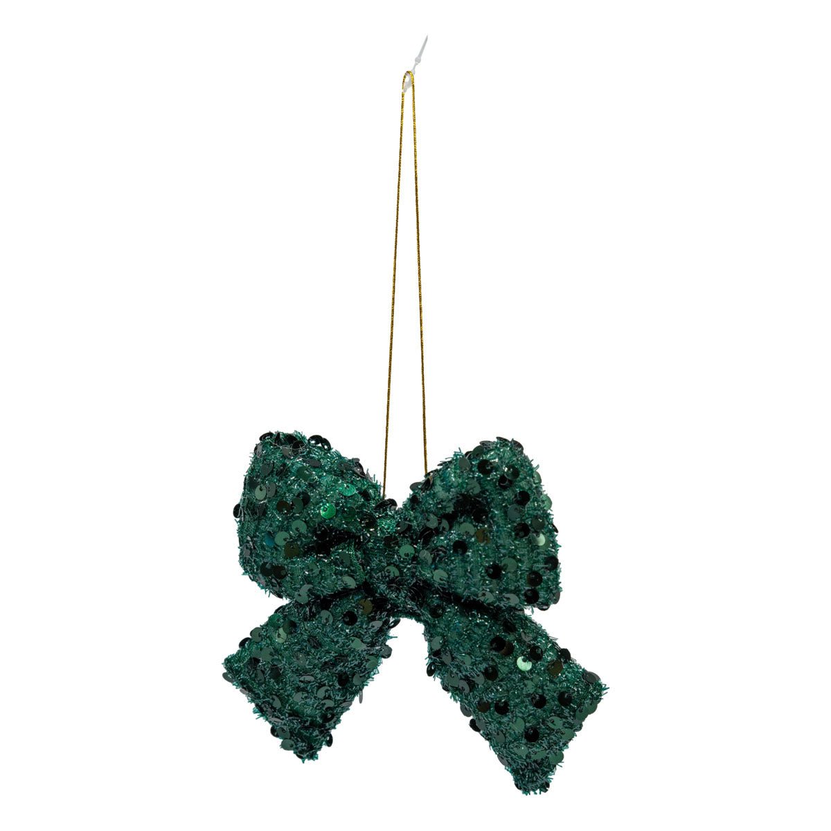 Green Sequined Bow - My Christmas