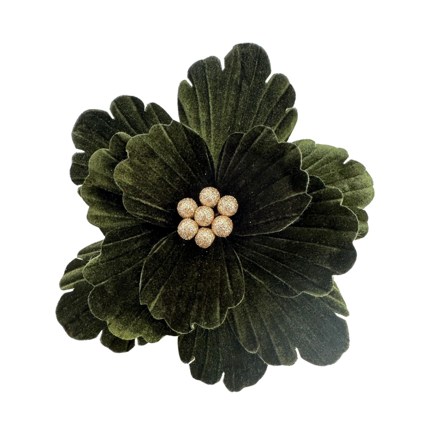 Green Velvet Poinsettia - My Christmas