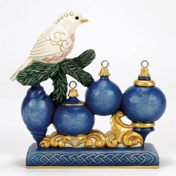 Heartwood Creek - Twilight Blue Gold Hope Sign with Dove - My Christmas