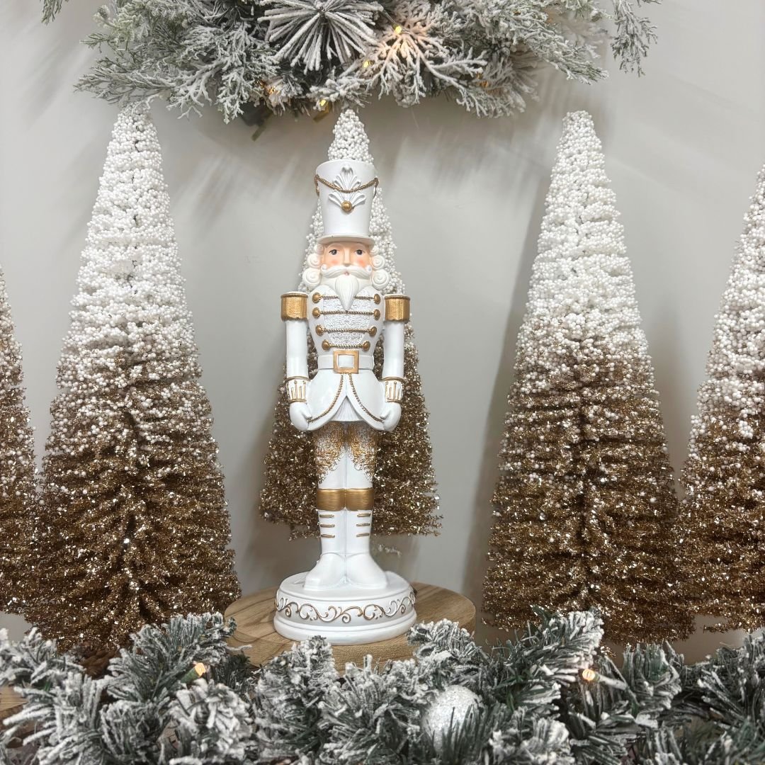 Ivory and Gold Nutcracker - 33cm - My Christmas