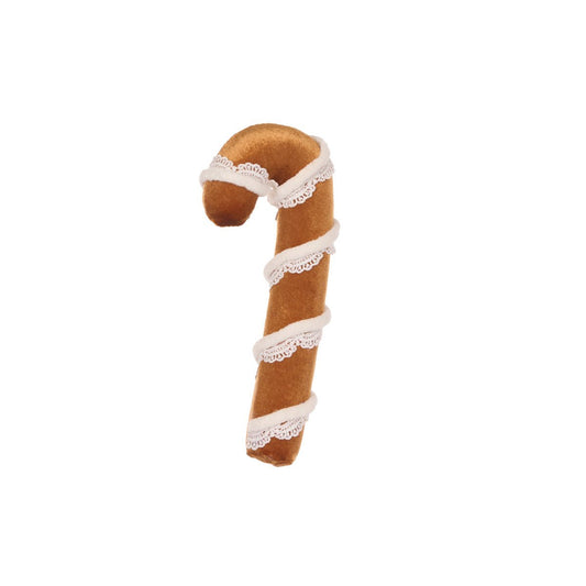 Lace Gingerbread Candy Cane - Small - My Christmas
