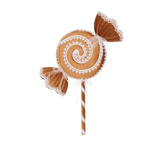 Lace Gingerbread Lolly Pick - Large - My Christmas