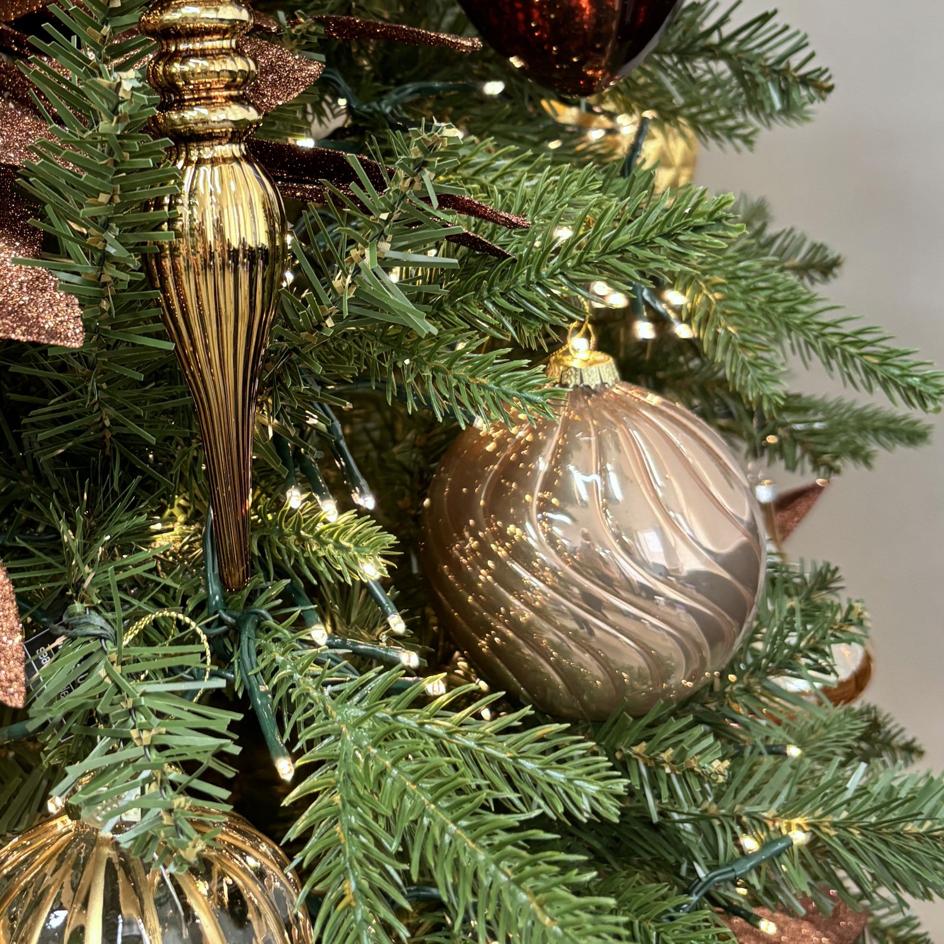 Latte Glass Bauble - My Christmas