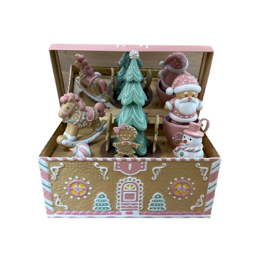 LED Pastel Piped Candy Music Box - My Christmas