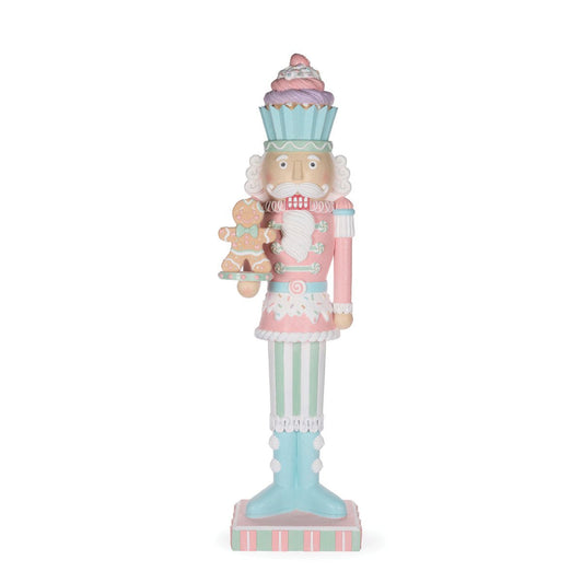 LED Pastel Piped Candy Nutcracker - 124cm - My Christmas