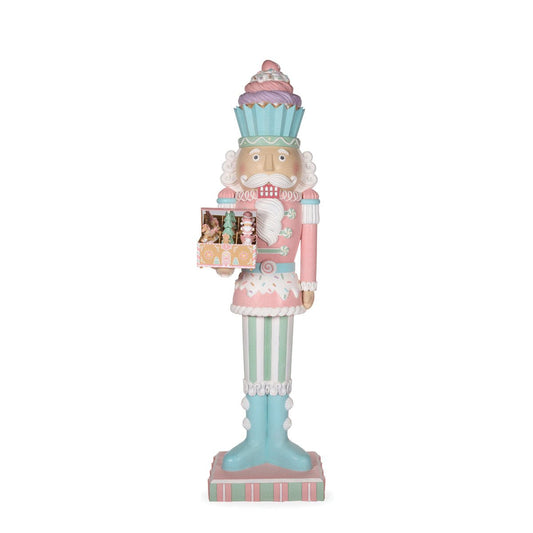 LED Pastel Piped Candy Nutcracker - 216cm - My Christmas