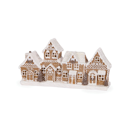 LED Piped Gingerbread Village - My Christmas