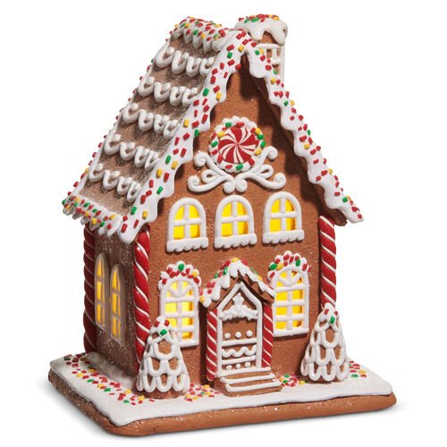 Lighted Sprinkle Gingerbread House - Medium - My Christmas